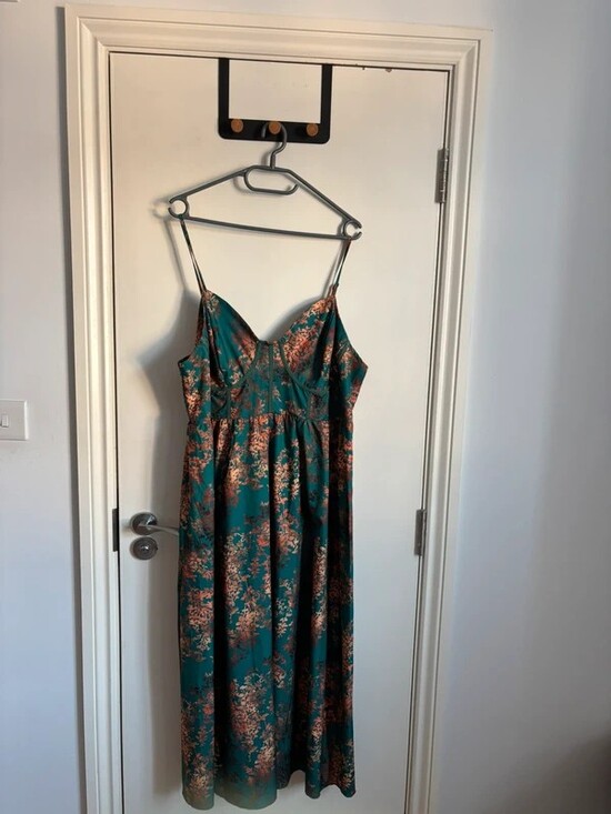 Dresses & Skirts - Teal and Gold summer corset dress